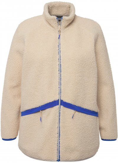 Ulla Popken Teddy Fleece Jacket Vanilla - Vestes - 
