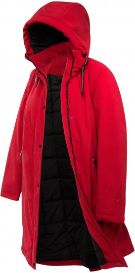 Ulla Popken HYPRAR Triple Function Weather Proof Coat Salsa Red - Ulla Popken - 