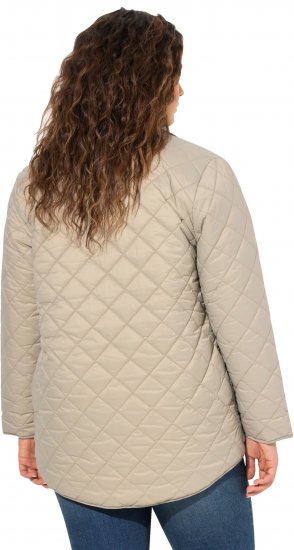 Ulla Popken Quilted Water Repellent Shirt Jacket Medium Grey - Vestes - 