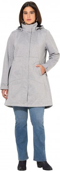 Ulla Popken HYPRAR Melange Softshell Jacket Grey Melange - Vestes - 