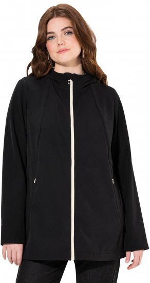 Ulla Popken HYPRAR Water Repellent Softshell Jacket Black - Vestes - 