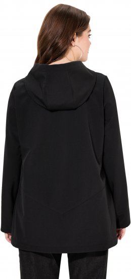 Ulla Popken HYPRAR Water Repellent Softshell Jacket Black - Vestes - 