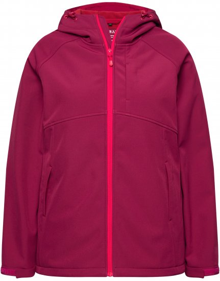 Ulla Popken Softshell Contrast Color Jacket Magenta - Vestes - 