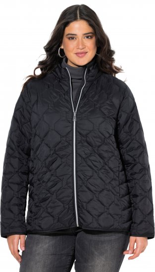 Ulla Popken HYPRAR Lightweight Quilted Water-Repellent Jacket Black - Vestes - 