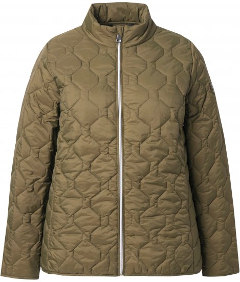 Ulla Popken HYPRAR Lightweight Quilted Water-Repellent Jacket Olive - Vestes - 