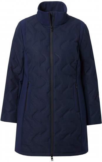 Ulla Popken HYPRAR Laser Quilted Jacket Navy - Vestes - 