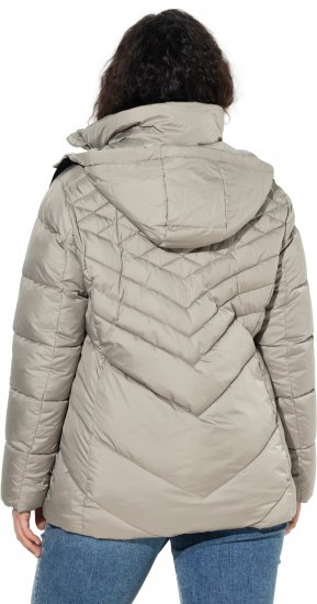 Ulla Popken HYPRAR Water-Repellent Quilted Jacket Medium Grey - Vestes - 