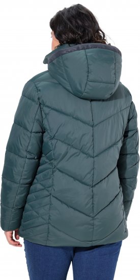 Ulla Popken HYPRAR Reflective Detail Quilted Jacket Dark Green - Vestes - 