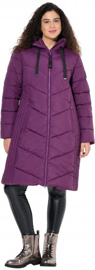 Ulla Popken HYPRAR Longline Water Repellent Jacket Plum - Vestes - 