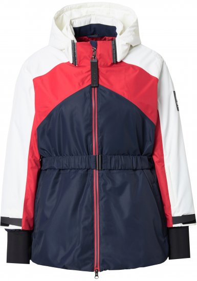 Ulla Popken Performance Peplum Ski Jacket Navy - Vestes - 