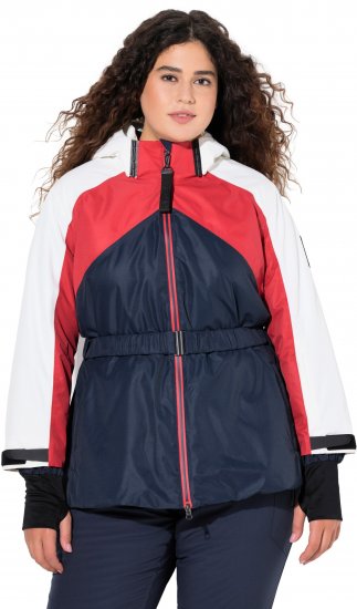 Ulla Popken Performance Peplum Ski Jacket Navy - Vestes - 