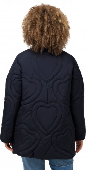 Ulla Popken HYPRAR Heart Quilted Jacket Navy - Vestes - 