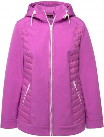Ulla Popken Hyprar Quilt Mix Jacket Light Heather - Vestes - 