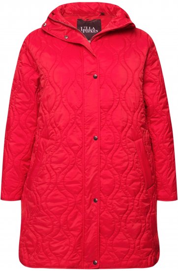 Ulla Popken HYPRAR Quilted Water-Repellent Jacket Red Salsa - Vestes - 