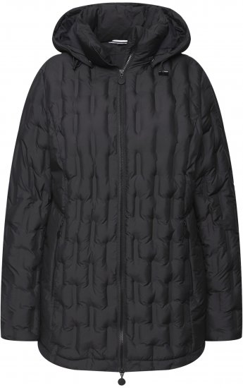 Ulla Popken HYPRAR Channel Quilted Jacket Black - Vestes - 