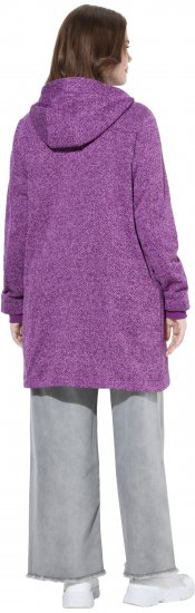 Ulla Popken Knit Fleece-Lined Jacket Purple - Vestes - 