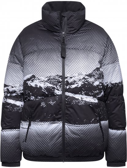 Ulla Popken HYPRAR Mountain Scene Performance Puffer Jacket Black - Vestes - 
