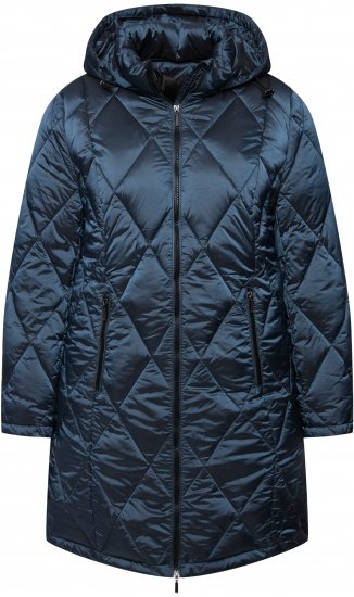 Ulla Popken HYPRAR Diamond Quilted Jacket Teal - Vestes - 