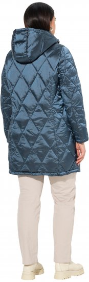 Ulla Popken HYPRAR Diamond Quilted Jacket Teal - Vestes - 