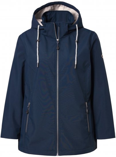 Ulla Popken HYPRAR Triple Function Softshell Jacket Navy - Ulla Popken - 