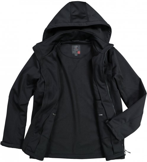 JP1880 Softshell Wind and Water Resistant Jacket Black TALL - TALL vestes - 