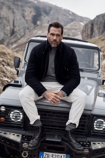 JP1880 Jacket Water-repellent Warm Black - Vestes - Vestes homme grandes tailles