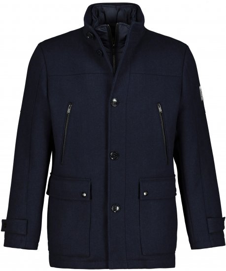 JP1880 Jacket Water-repellent Herringbone Insert Navy - Vestes - Vestes homme grandes tailles