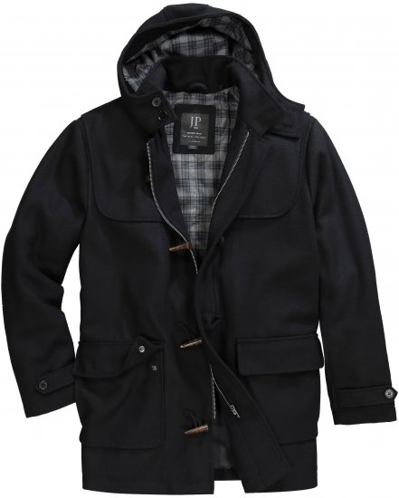 JP1880 Dufflecoat Water-repellent Black - Vestes - Vestes homme grandes tailles
