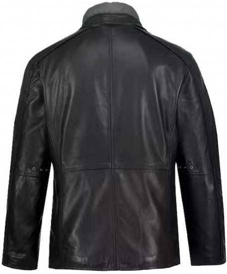 JP1880 Jacket Nappa Lamb Leather Black - Vestes - Vestes homme grandes tailles