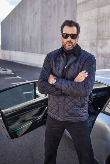 JP1880 Jacket Quilted Black - Vestes - Vestes homme grandes tailles