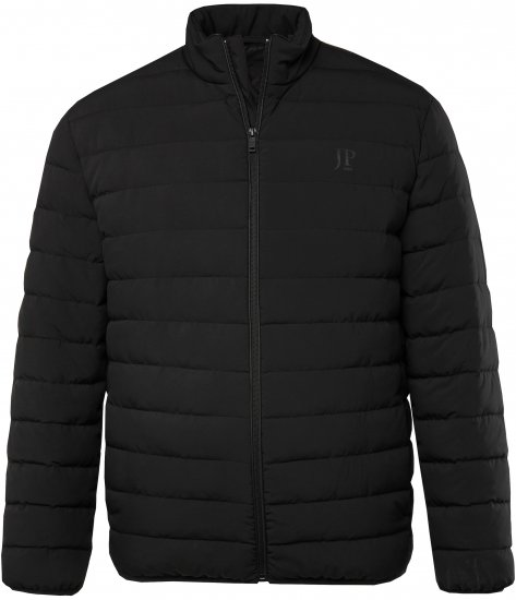 JP1880 Jacket Quilted Stand-up Collar Black - Vestes - Vestes homme grandes tailles