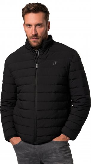 JP1880 Jacket Quilted Stand-up Collar Black - Vestes - Vestes homme grandes tailles