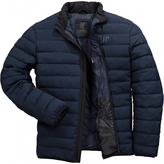 JP1880 Jacket Quilted Stand-up Collar Navy - Vestes - Vestes homme grandes tailles