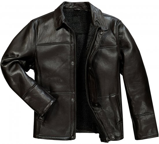 JP1880 Leather Jacket Soft Lamb Nappa Dark Brown - Vestes - Vestes homme grandes tailles