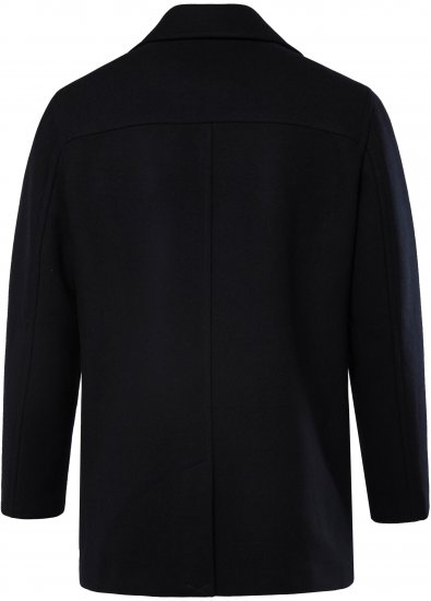 JP1880 Caban Short Double-breasted Overcoat Navy - Vestes - Vestes homme grandes tailles
