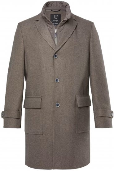 JP1880 FLEXNAMIC Mantel Quilted Insert Brown - Vestes - Vestes homme grandes tailles