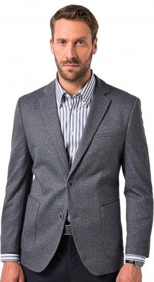 JP1880 Jacket Business Donegal Graphite Grey - Vestes - Vestes homme grandes tailles