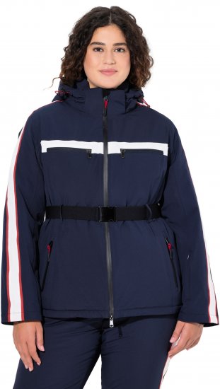 Ulla Popken Triple Function Racing Stripe Jacket Navy - Vestes - 