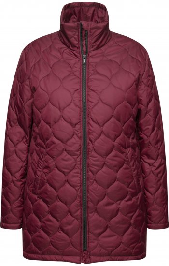 Ulla Popken HYPRAR Water-Repellent Quilted Jacket Wine Red - Vestes - 