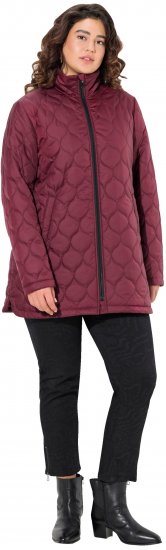Ulla Popken HYPRAR Water-Repellent Quilted Jacket Wine Red - Vestes - 