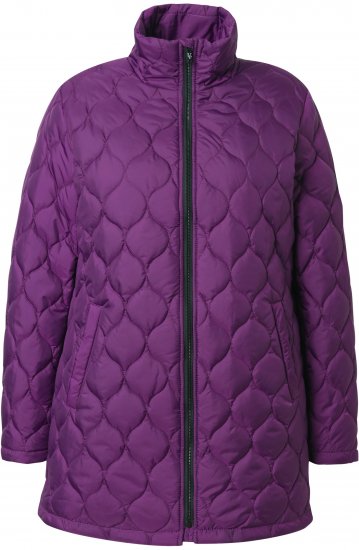 Ulla Popken HYPRAR Water-Repellent Quilted Jacket Plum - Vestes - 