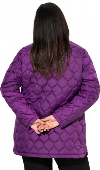 Ulla Popken HYPRAR Water-Repellent Quilted Jacket Plum - Vestes - 