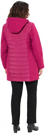 Ulla Popken HYPRAR Mixed Texture Water-Repellent Jacket Ruby - Vestes - 
