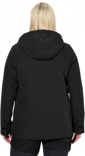 Ulla Popken HYPRAR Softshell Fleece Lined Jacket Black - Vestes - 