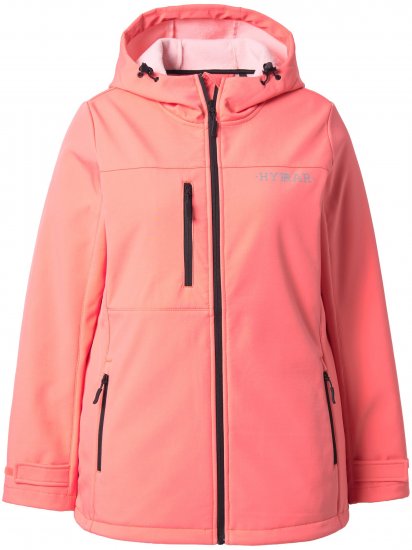 Ulla Popken HYPRAR Softshell Fleece Lined Jacket Coral - Vestes - 