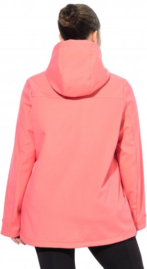 Ulla Popken HYPRAR Softshell Fleece Lined Jacket Coral - Vestes - 