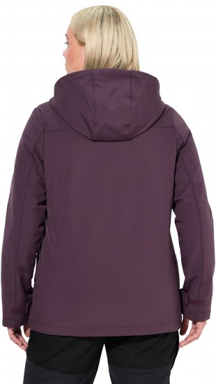 Ulla Popken HYPRAR Softshell Fleece Lined Jacket Dark Blackberry - Ceintures femme - 