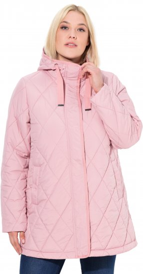 Ulla Popken HYPRAR Quilted Water-Repellent Jacket Soft Dusty Rose - Vestes - 