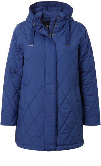 Ulla Popken HYPRAR Quilted Water-Repellent Jacket Medium Blue - Vestes - 