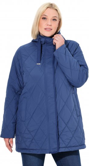 Ulla Popken HYPRAR Quilted Water-Repellent Jacket Medium Blue - Vestes - 